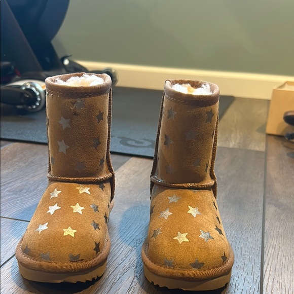 Starry Brown Suede Boots - Picture 1 of 5